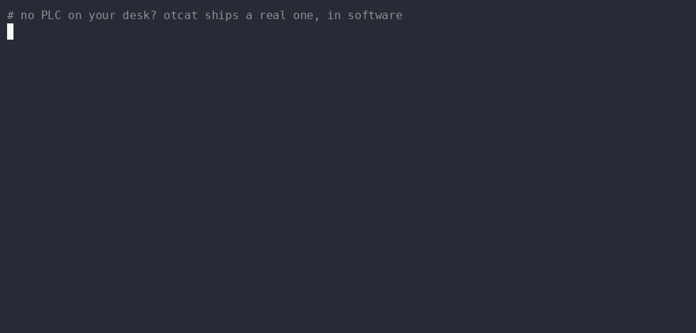 otcat quickstart demo recording showing JSON output